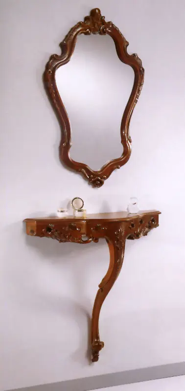 Konzola 436 & Ogledalo 435 — cm. 55 x 5 x 86 H · cm. 75 x 25 x 70 H.