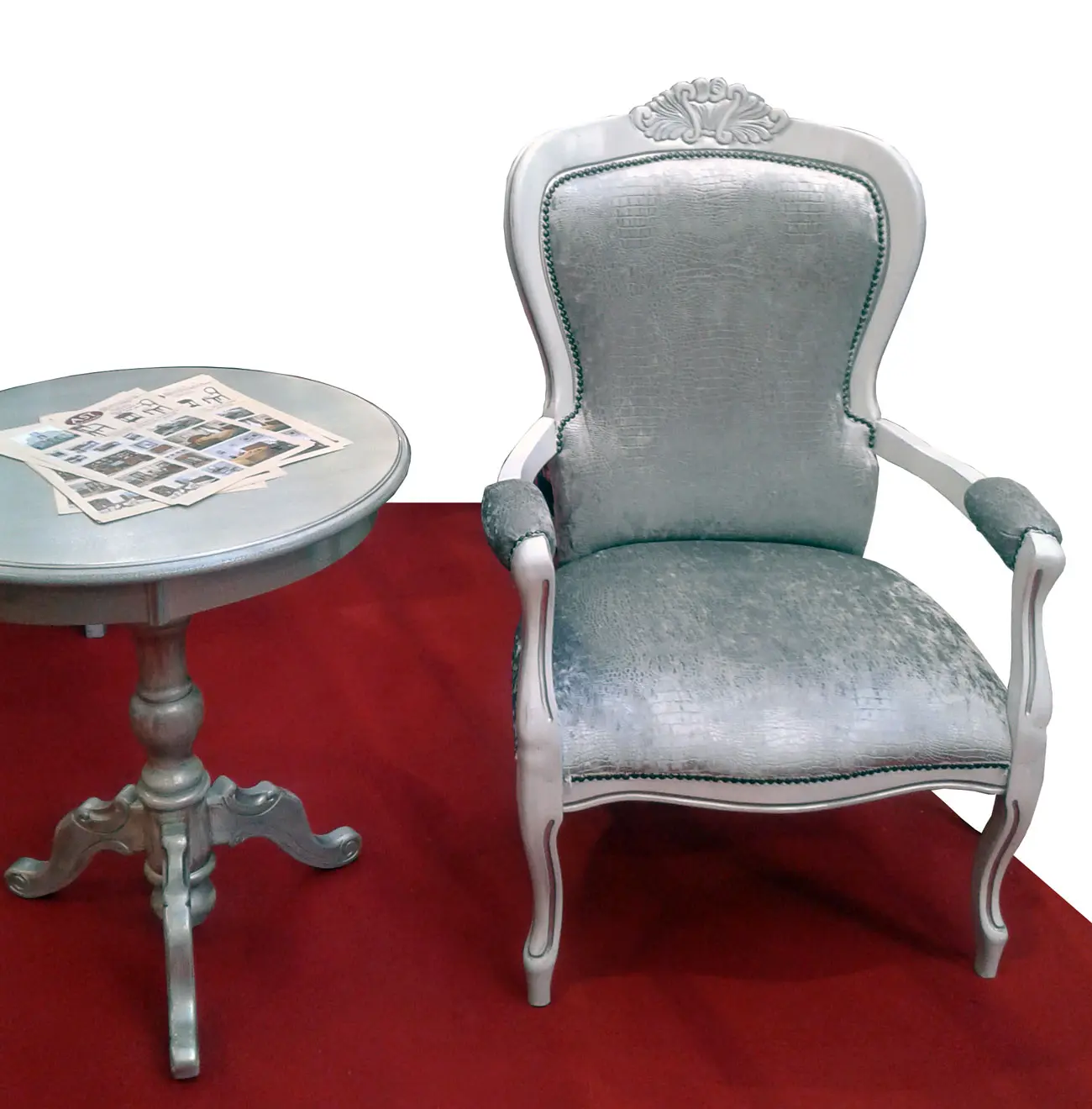 Coffee Table and Armchair.
