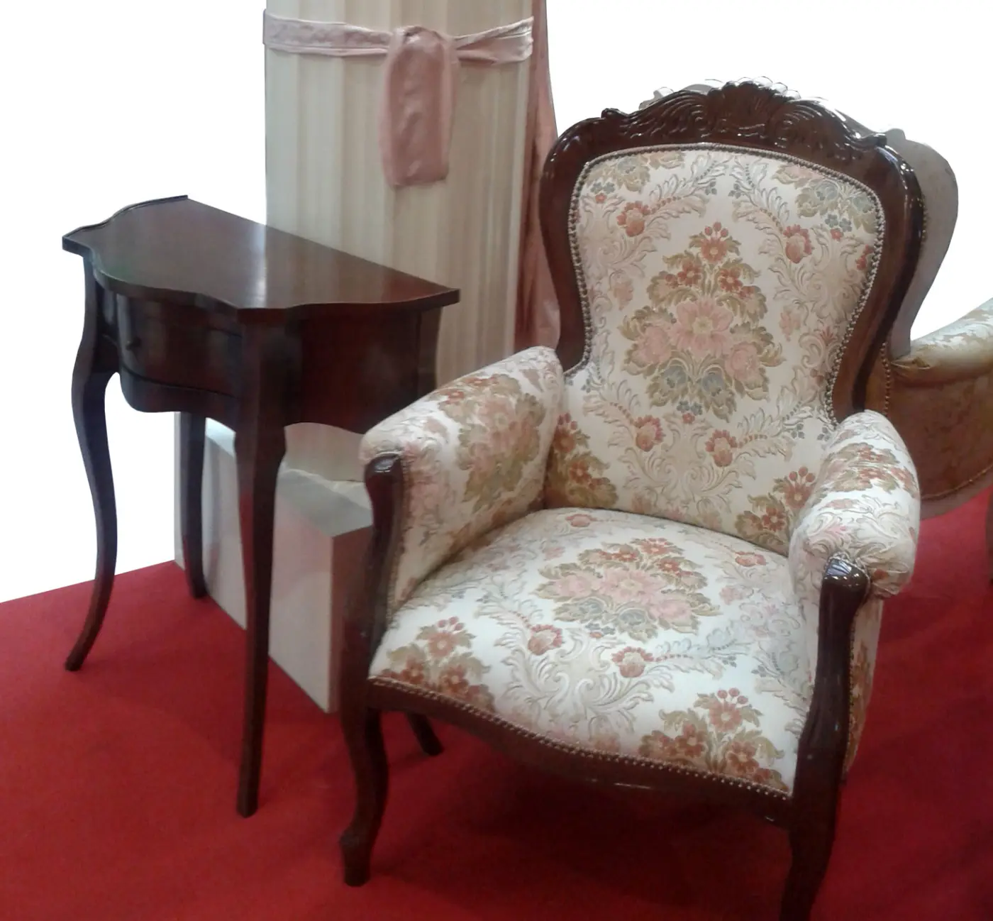 Occasional Table, Armchair.