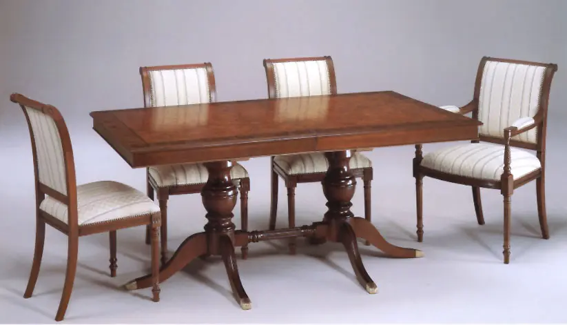 Dining Table 382/RE — cm. 180+50 x 108 x 78 H.