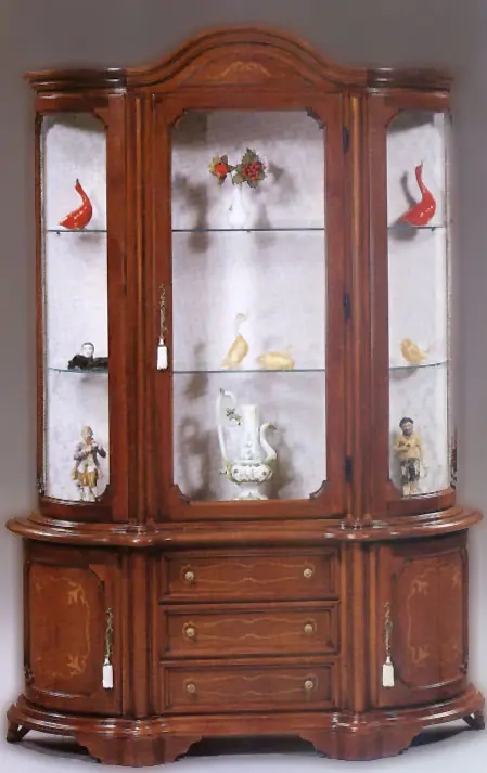 Display Cabinet 604/FG — cm. 132 x 40 x 188 H.